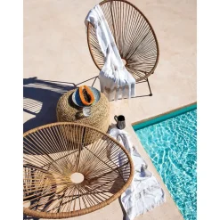 Poltroncina In Materiale Sintetico Intrecciato Bahia