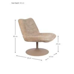 Poltroncina In Velluto A Coste Bubba