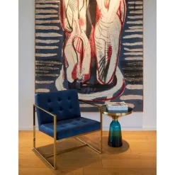 Poltroncina In Velluto Manhattan