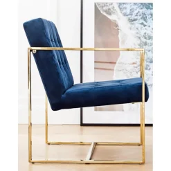 Poltroncina In Velluto Manhattan