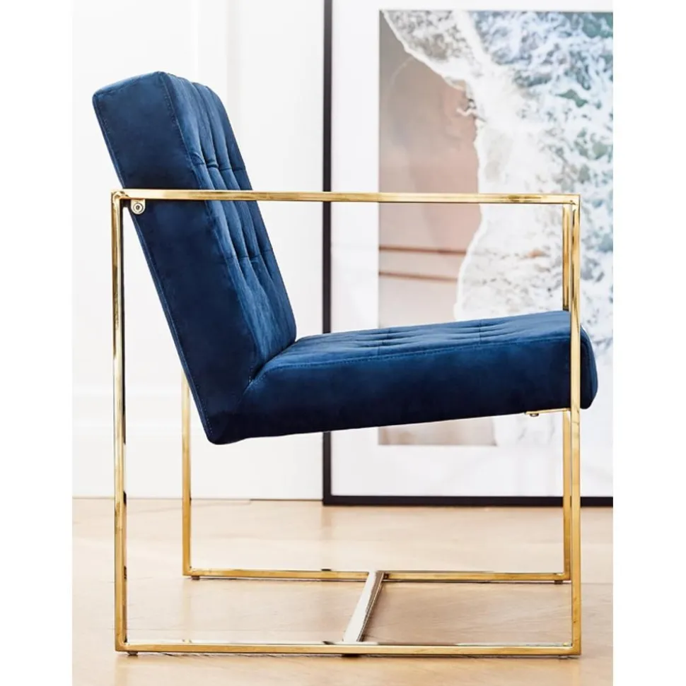 Poltroncina In Velluto Manhattan