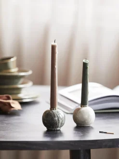 Portacandele In Marmo Ulva