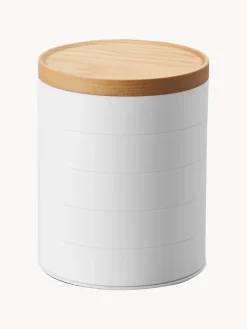 Portagioie Con Coperchio In Legno Tosca, 5 Scomparti