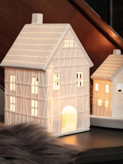 Portalumino Grande In Porcellana Living