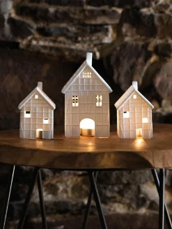 Portalumino Grande In Porcellana Living