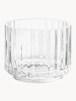 Portalumino In Vetro Soffiato Con Superficie Scanalata Lyngby