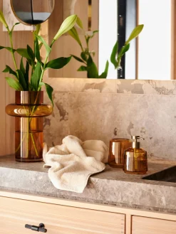 Portaspazzolino In Vetro Vintage