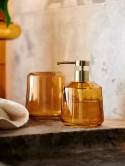 Portaspazzolino In Vetro Vintage