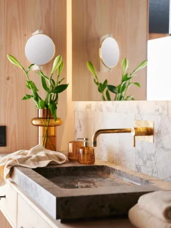 Portaspazzolino In Vetro Vintage