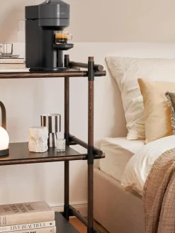 Portavaso A Strisce In Ceramica Fatto A Mano Toppu