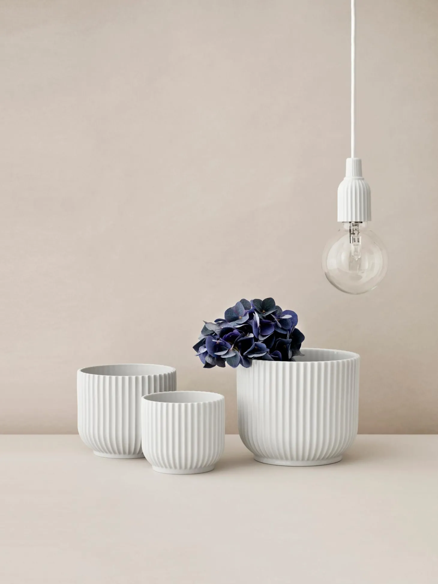 Portavaso In Porcellana Lyngby Alt. 16 Cm