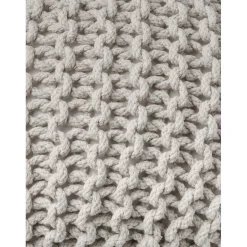 Pouf A Maglia Fatto A Mano Dori