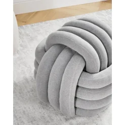 Pouf A Nodo Grigio Twist