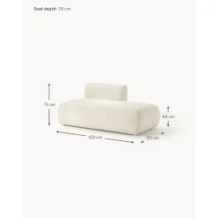 Pouf Componibile In Teddy Sofia