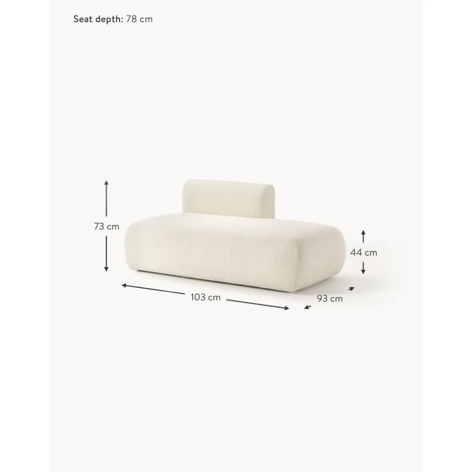 Pouf Componibile In Teddy Sofia