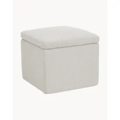 Pouf Contenitore In Tessuto Boucle Winou