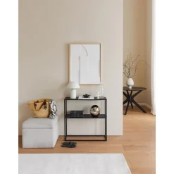 Pouf Contenitore In Tessuto Boucle Winou