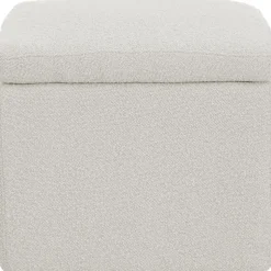 Pouf Contenitore In Tessuto Boucle Winou