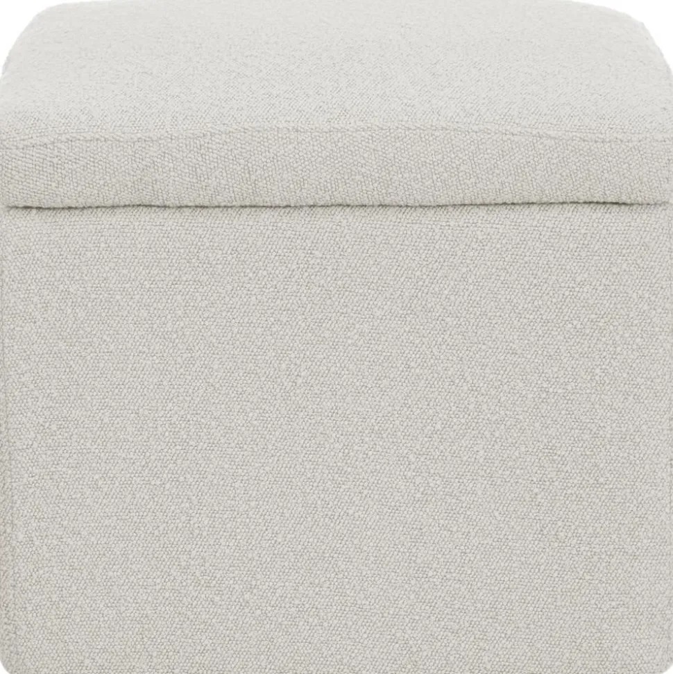 Pouf Contenitore In Tessuto Boucle Winou
