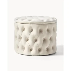 Pouf Contenitore In Velluto Chiara