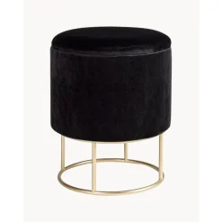 Pouf Contenitore In Velluto Polina