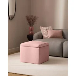 Pouf Contenitore In Velluto Winou