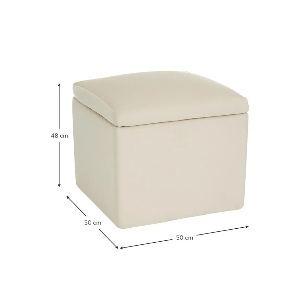 Pouf Contenitore In Velluto Winou