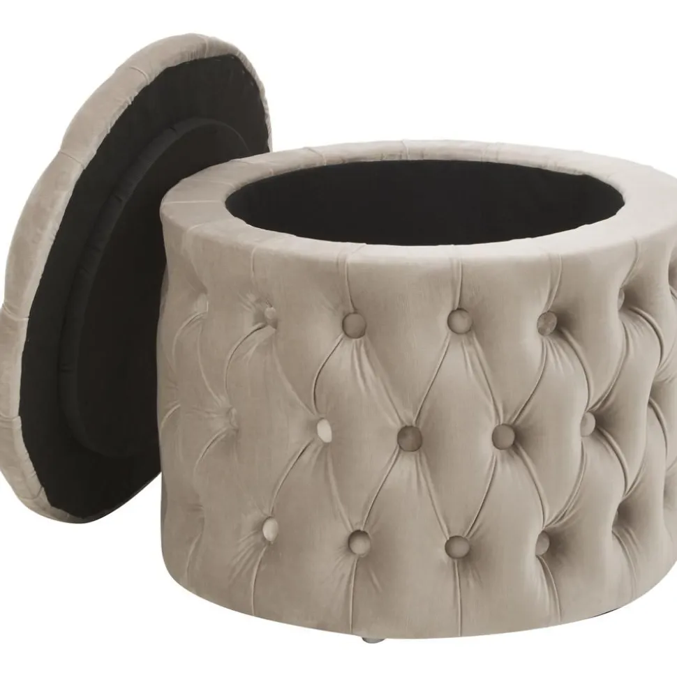 Pouf Contenitore In Velluto Chiara