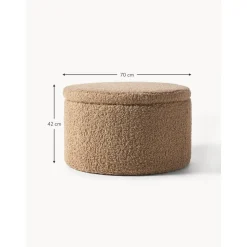 Pouf Contenitore Xl In Teddy Alida
