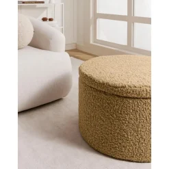 Pouf Contenitore Xl In Teddy Alida