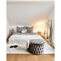 Pouf Contenitore Xl In Velluto Chiara