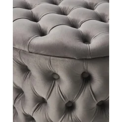 Pouf Contenitore Xl In Velluto Chiara