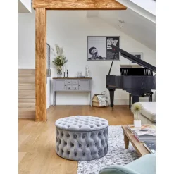 Pouf Contenitore Xl In Velluto Chiara