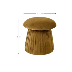 Pouf Imbottito In Velluto Roberta