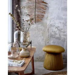 Pouf Imbottito In Velluto Roberta