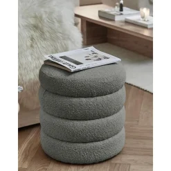 Pouf In Boucle Alto