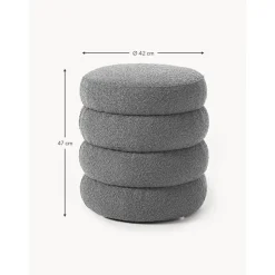 Pouf In Boucle Alto