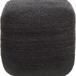 Pouf In Juta Fatto A Mano Bono