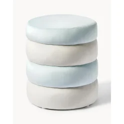 Pouf In Velluto Alto