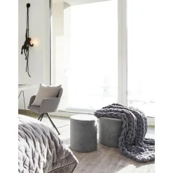 Pouf In Velluto Daisy