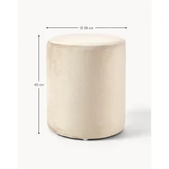 Pouf In Velluto Daisy