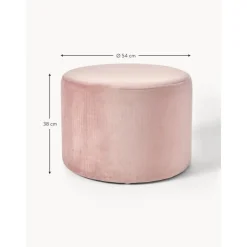 Pouf In Velluto Daisy