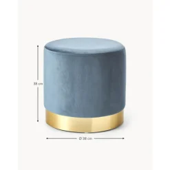 Pouf In Velluto Orchid