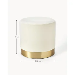 Pouf In Velluto Orchid