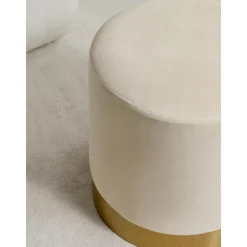 Pouf In Velluto Orchid