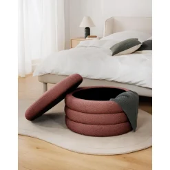 Pouf Xl Contenitore In Boucle Alto