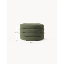Pouf Xl Contenitore In Boucle Alto