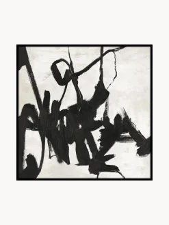 Quadro Dipinto A Mano Con Cornice In Legno Playblack