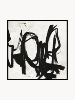 Quadro Dipinto A Mano Con Cornice In Legno Playblack