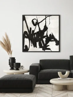 Quadro Dipinto A Mano Con Cornice In Legno Playblack
